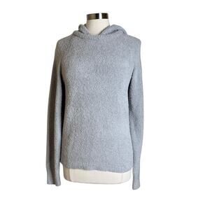 Softies Solid Grey Marshmallow Pullover Hoodie Sweater Women's Size Small